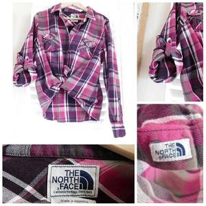 NORTH FACE PLAID FLANNEL XL
